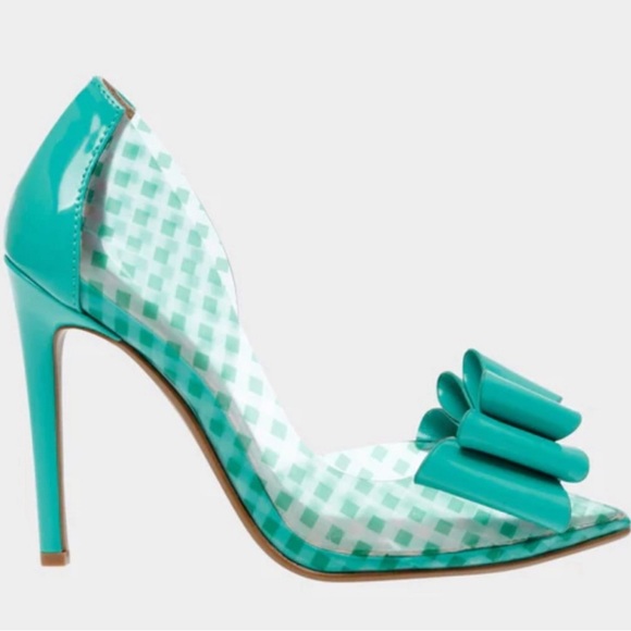 Betsy Johnson- Prince P- Turquoise Heels - Picture 3 of 4